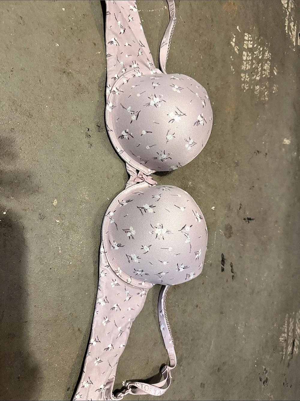 Victoria's Secret Body By Victoria Perfect Shape Bra Floral Pink 36B/B80